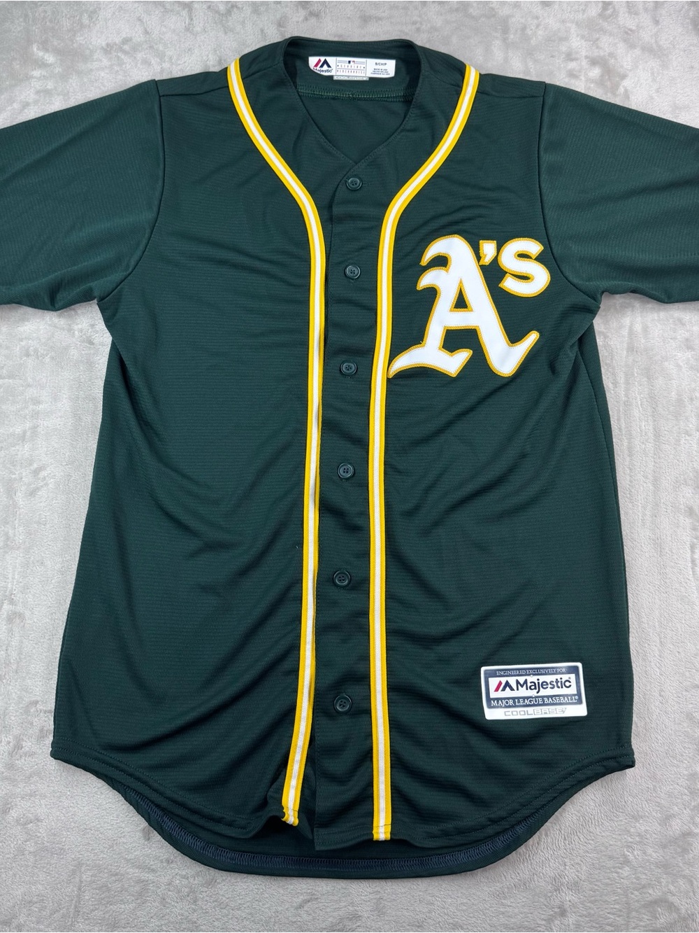 Majestic Oakland A's Green & Gold Baseball Jersey
